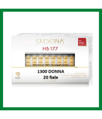 Crescina Hb17 1300 donna per capelli diradati 1 mese di trattamento 20 fiale