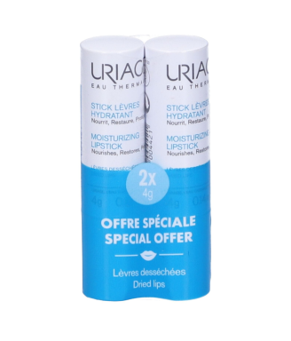 Uriage Stick riparatore e ristrutturante per le labbra bipack