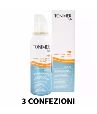 Tonimer lab baby 600 soluzione ipertonica decongestionante fluidificante nasale