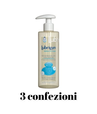 Lubrigyn intimo&corpo olio detergente detersione nutriente lenitivo 3confezioni